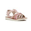 Sandalias Niña Angus Cuatro Tiras Con Velcro Rosado