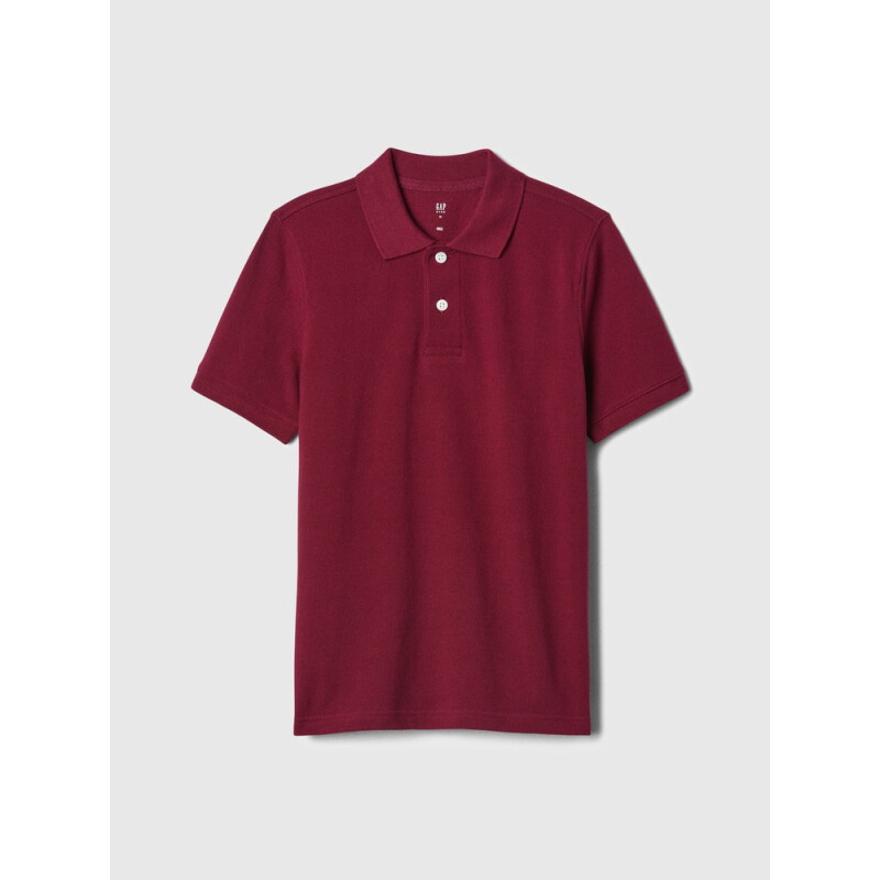 V-BTS SS PIQUE POLO RED DELICIOUS