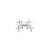 Caravanas Triple-Plata 925-Piedra Zirconia-CA3064 conpiedra