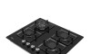 Anafe a Gas de Vidrio Negro - 4 hornallas - Modelo MG60GK007AH1B - Midea Anafe a Gas de Vidrio Negro - 4 hornallas - Modelo MG60GK007AH1B - Midea