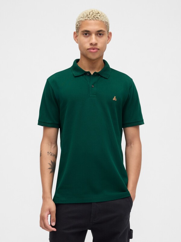 V-FRCH SS BRANNAN POLO EVERGREEN GLAMOUR