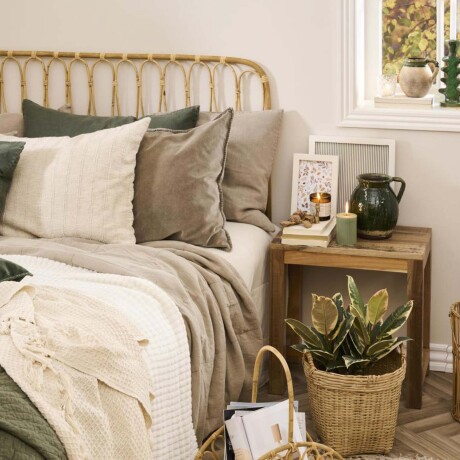 RESPALDO QUEEN RATTAN NATURAL-BEIGE AMAYA