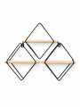 ESTANTE DECORTATIVO 3 PCS NEGRO