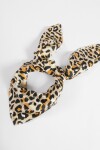 Pañuelo animal print beige