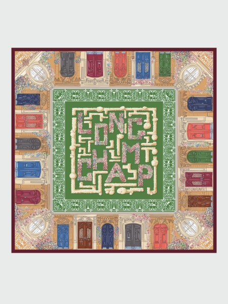 LONGCHAMP - PAÑUELO DE SEDA JARDÍN PARISIEN 90x90 CM Alta Automática