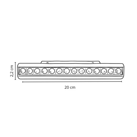 Spot Lineal Magnético G2 12W Spot Lineal Magnético G2 12W 2700K Blanco