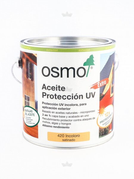 OSMO 420 ACEITE DE PROTECCION 12 UV INCOLORO 2.5 LT. N/A