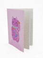 LIBRETA A5 GATO ROSADO