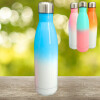 Botella térmica combinada de acero inoxidable de 500ml Celeste/blanco