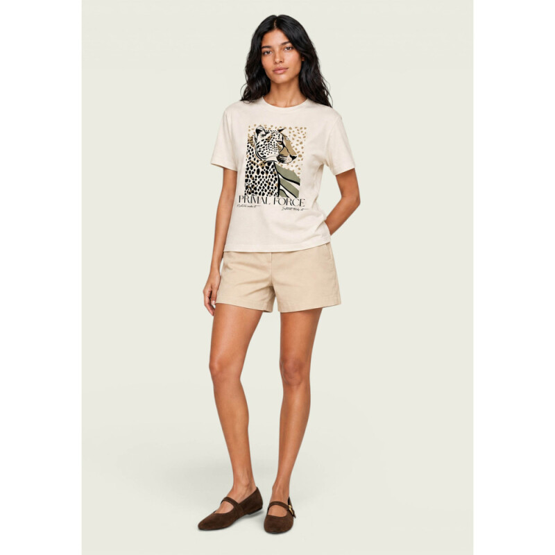 CAMISETA MM BEGE MESCLA