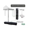Gazebo Reforzado Toldo Carpa 2x2 Mt Blanco Gazebo Reforzado Toldo Carpa 2x2 Mt Blanco