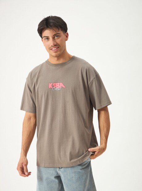 REMERA CREW GRIS