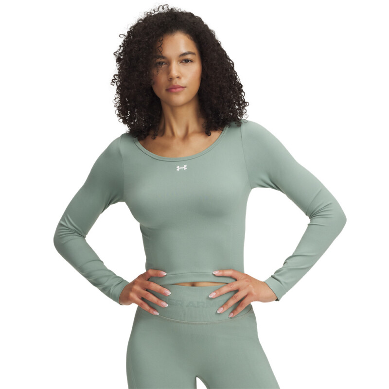 UA Vanish Seamless LS-GRN GRN-348