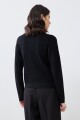 Chaqueta tejida negro