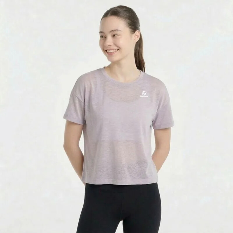 T-SHIRT MC WMN TRNG AIR ROSA GRAY
