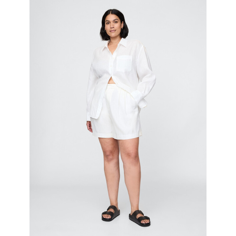 365 LINEN SHORT NEW OFF WHITE