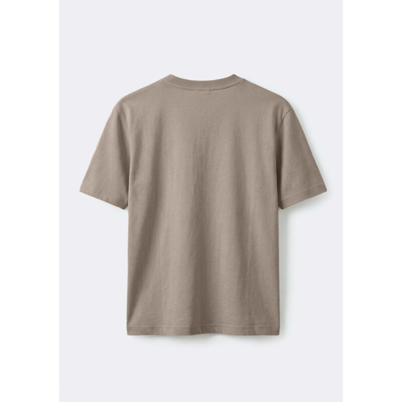 CAMISETA MM MASC MARROM CLARO