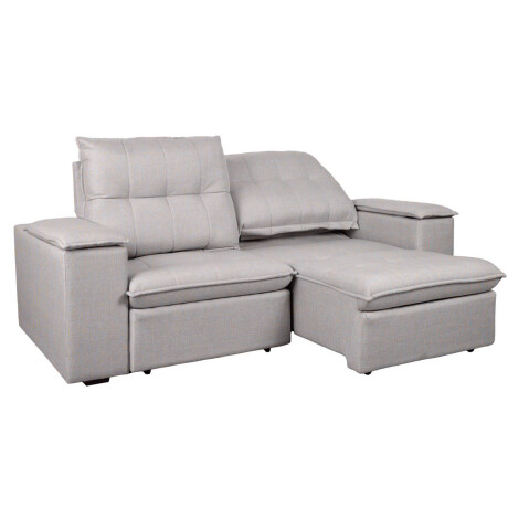 SOFA RETRACTIL 3 CUERPOS TELA GRIS ATLANTA GRIS OSC