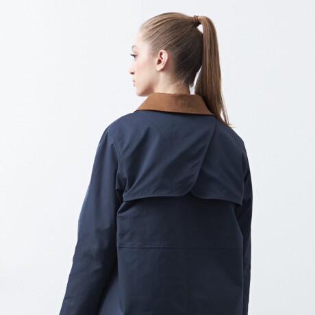 TRENCH SOLENE Azul Marino
