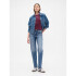 FRCH SS MOD RIB ABBRV TEE TUSCAN RED