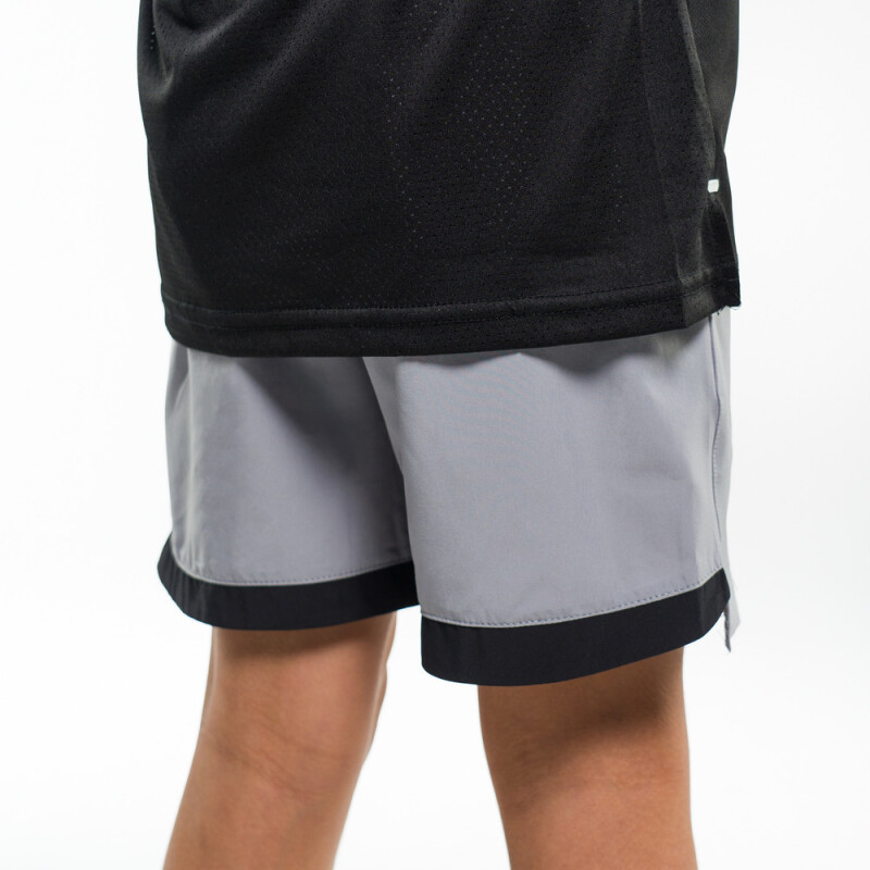 SHORT BOYS POLY/SPX RANK-GY GRIS CLARO/NEGRO/NARANJA