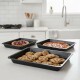 Set x3 asaderas rectangulares GRIS