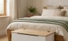 Baul Pie De Cama Linea Mexicana Madera Maciza Blanco Baul Pie De Cama Linea Mexicana Madera Maciza Blanco