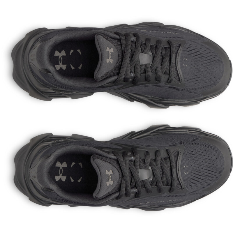 UA W HB Runner 2-WHT BLK-001