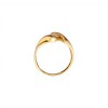 Anillo Cruzado Solitario -Oro bajo-Piedra Zirconia-AN8239 conpiedra