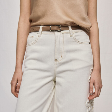 PANTALÓN FLORALA Blanco