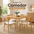Juego De Comedor De Madera Macisa Rt543 Premium JUEGO COMEDOR MARRUECOS NOGAL RT543
