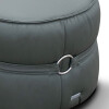 Puff 100% Cuero - Ava Gris