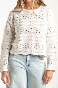 Sweater Textura Nacar