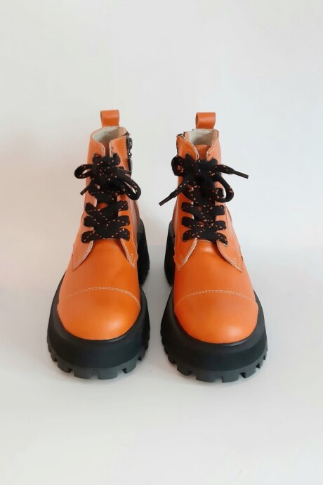 Bota Alkira Naranja Con Arte Bota Alkira Naranja Con Arte