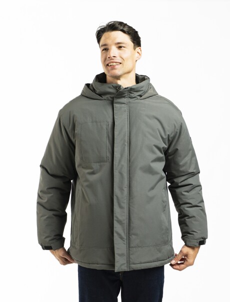 Campera Taslon Londres Gris