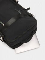 Mochila De Cabina Nylon Extensible Repelente Al Agua negro