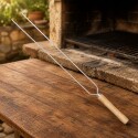 ESPETON BROCHETA DOBLE GRANDE 65CM MOR ESPETON BROCHETA DOBLE GRANDE 65CM MOR