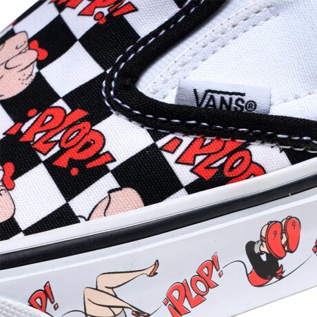 Championes Vans Slip-On Checkerboard x Condorito White