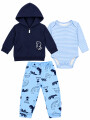 CONJUNTO SAURIO SET 3 PCS AZUL.