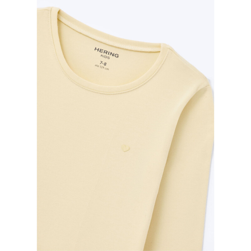 BLUSA ML FEM AMARELO CLARO