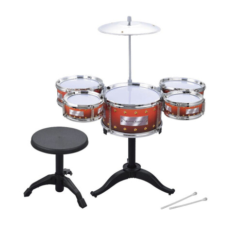 Batería Musical Completa con Banqueta 43 x 27 cm U
