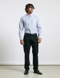 012608 CAMISA HARRINGTON LABEL Azul Osc/bla