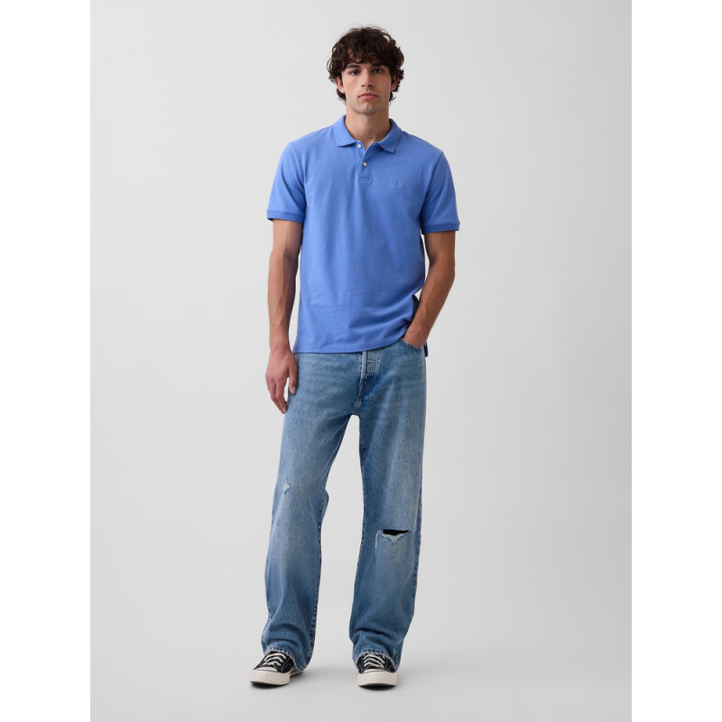 F-LOGO PK POLO CABANA BLUE 602