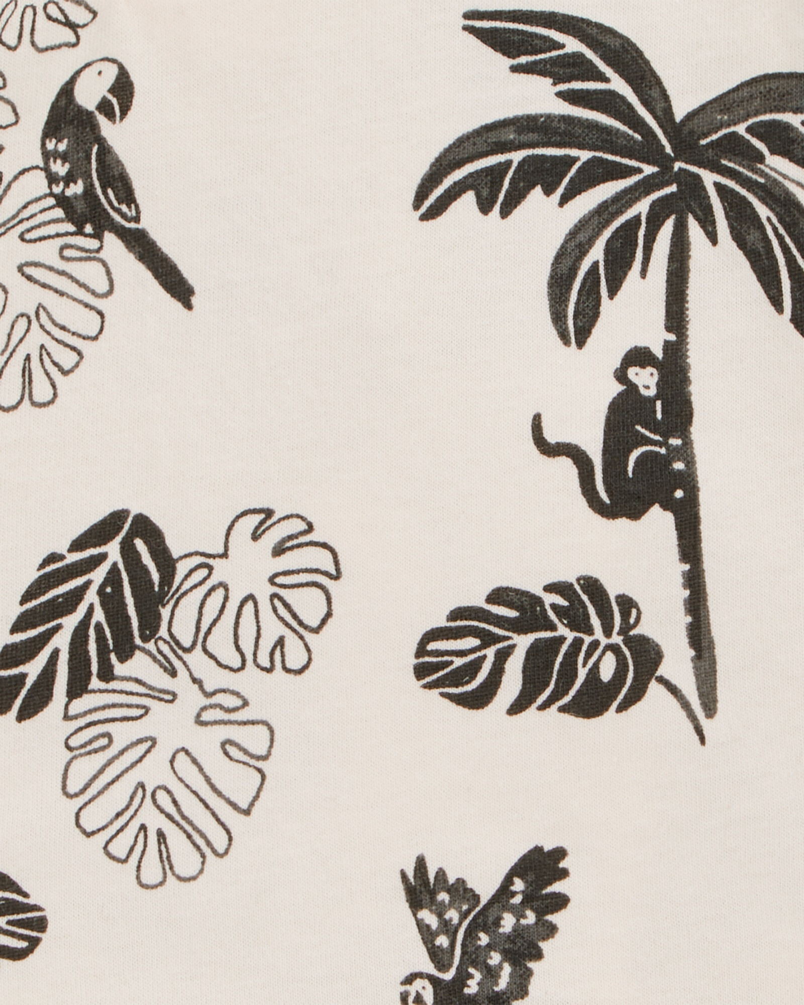 Set tres piezas de algodón, short, remera henley y body manga corta Sin color