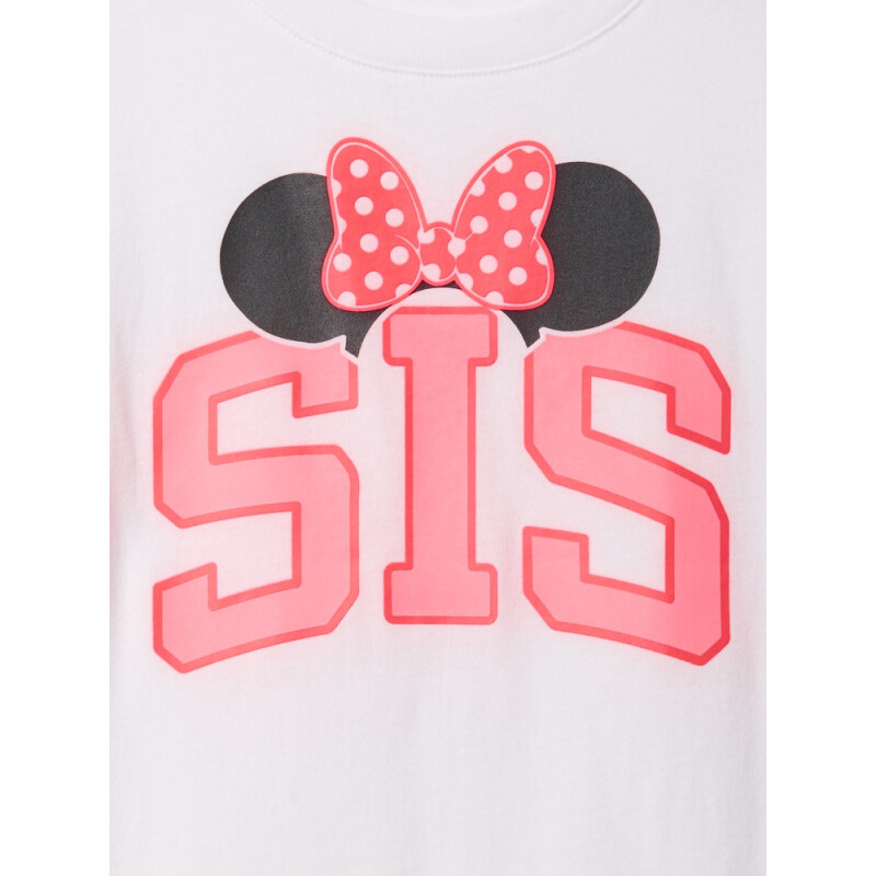 V-DIS FAM LOGO SS TEE SP DIS FAM WHT TE SP25