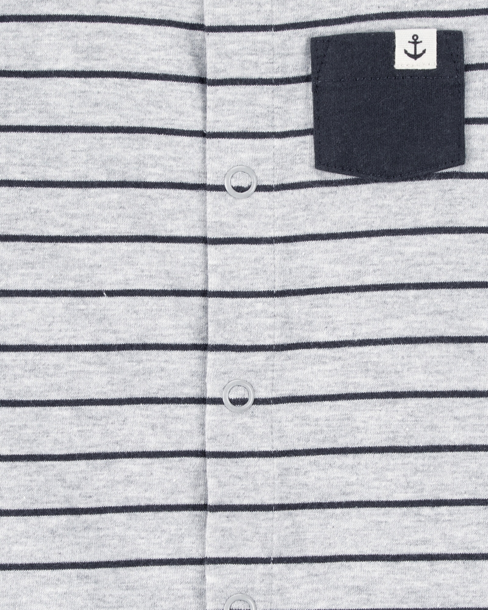 Monito corto de algodón, diseño a rayas Sin color