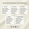 Sabana Ajustable Queen 200 hilos - Pilar Gris
