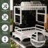 Escurridor Seca Platos Vajilla 2 Niveles Con Bandeja Drenaje Agua Cocina Imback Color Blanco Escurridor Seca Platos Vajilla 2 Niveles Con Bandeja Drenaje Agua Cocina Imback Color Blanco