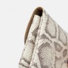 Tarjetero Santina en cuero snake print Natural