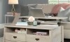 Mesa Ratona Articulada con cajones - Sauder - Linea Trestle Beige